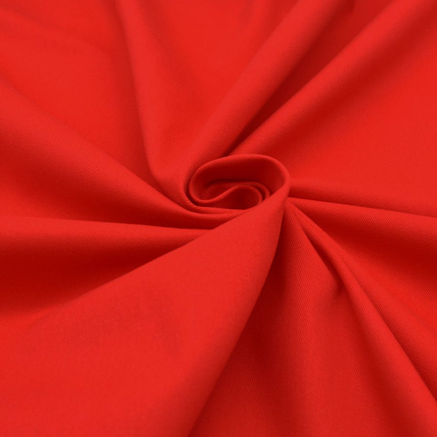 hostess apron in red by Pretty Made - Fabric detail