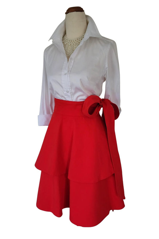 The Hibiscus wrap skirt