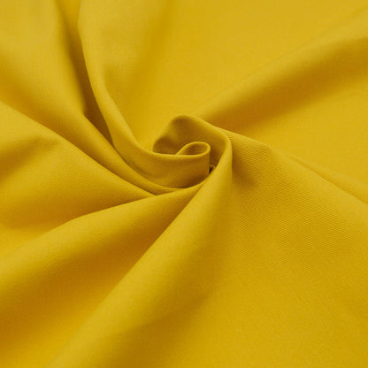 High waist feminine hostess apron in yellow by Pretty Made - Fabric cotton detail
