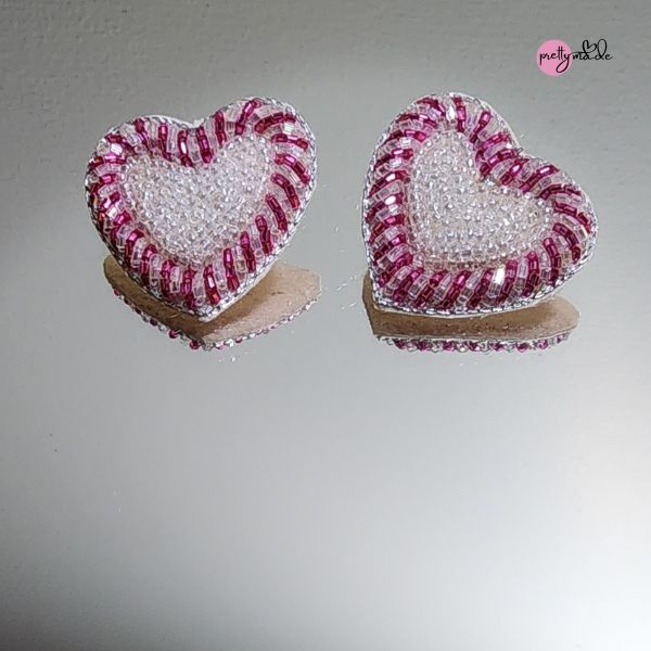 Candy heart earrings