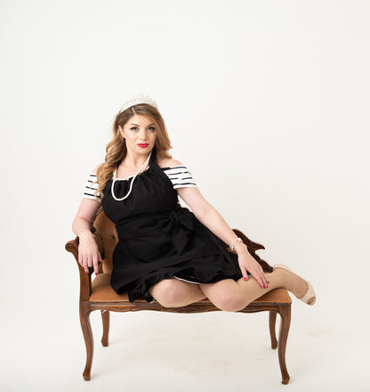 The Charlotte Black Apron