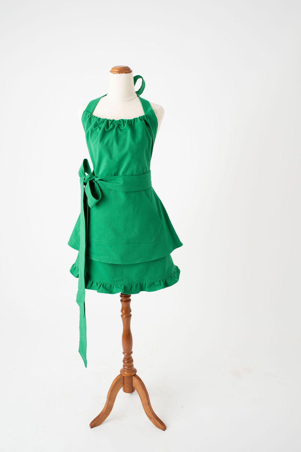 High waist apron for ladies by Pretty Made - Front bow
