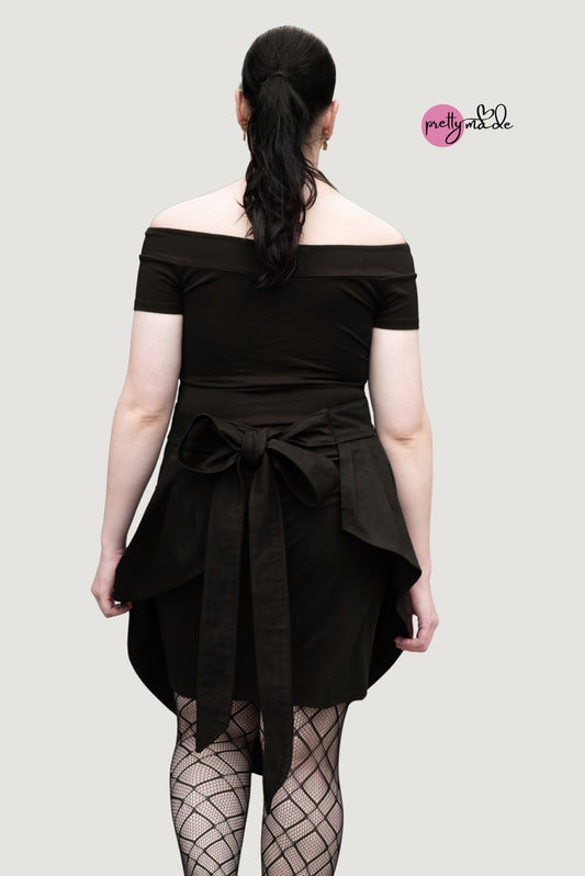 Isabella waist apron with bow pockets