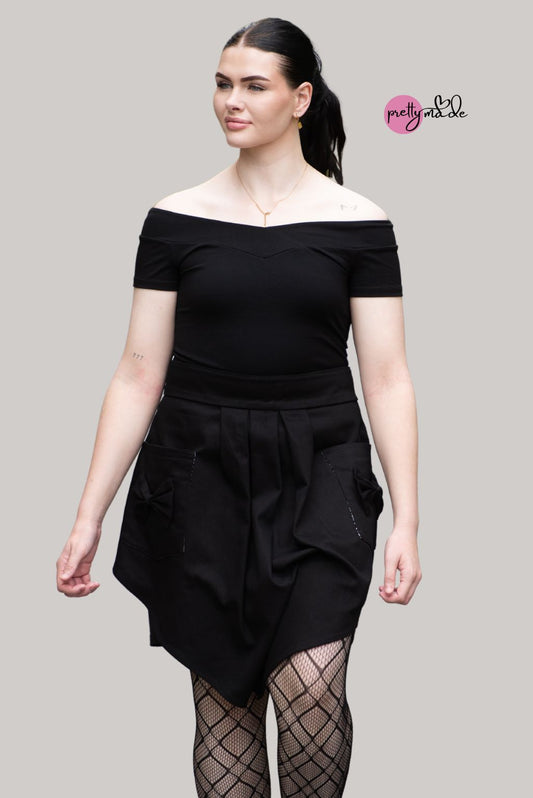 Isabella waist apron with bow pockets