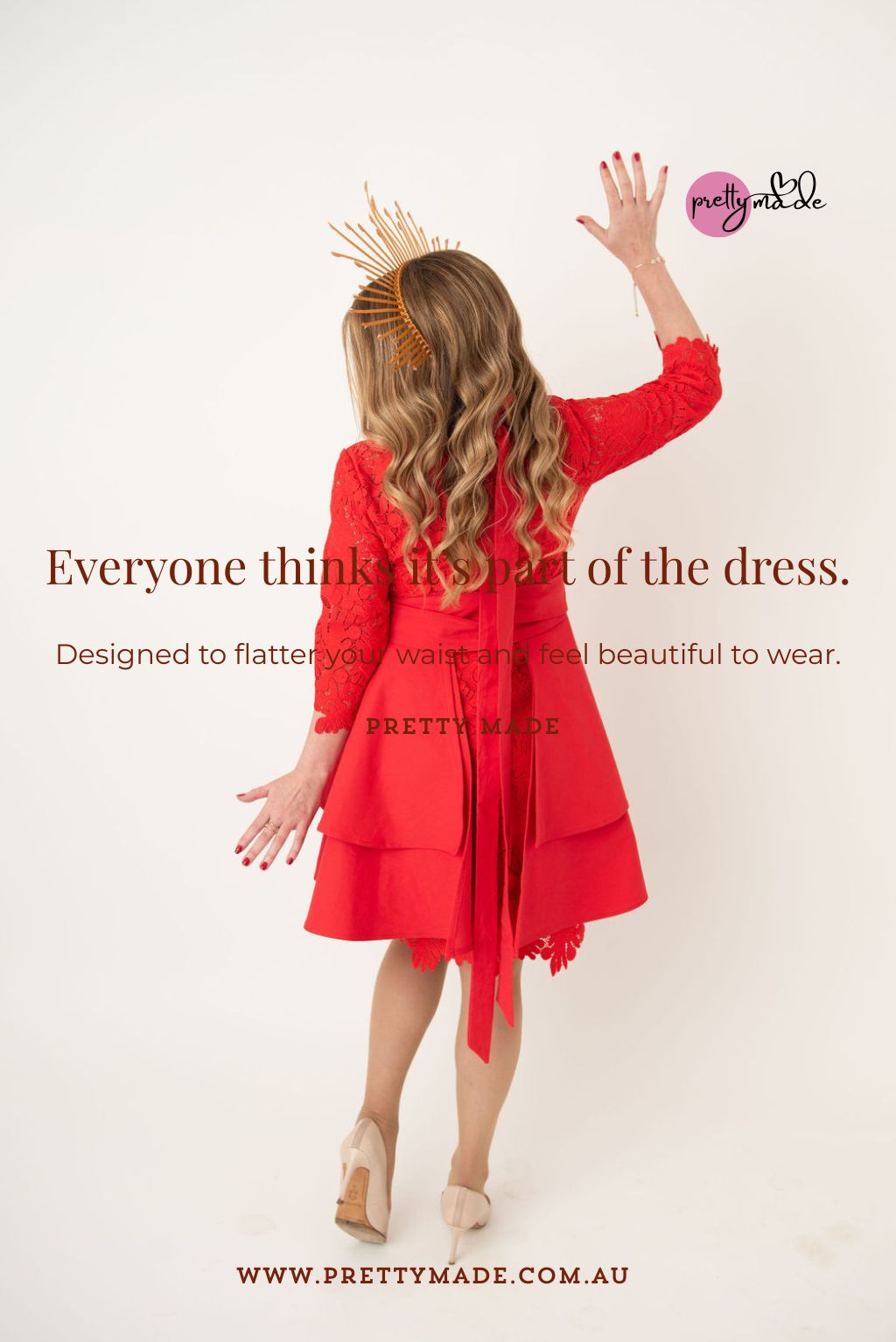 The Jessica Red Apron