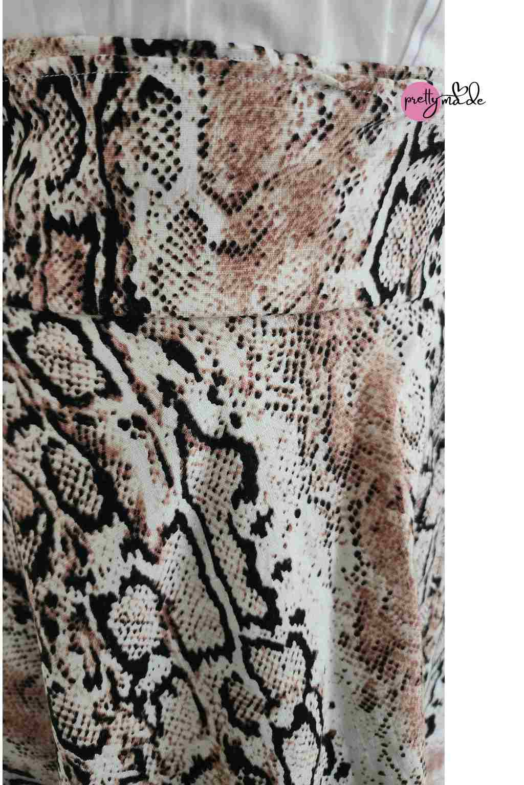 Linen animal print wrap Skirt Pretty Made