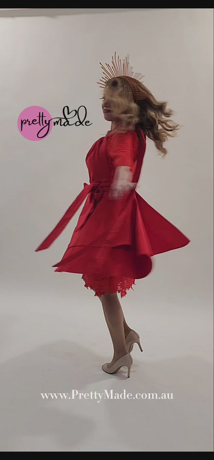 The Jessica Red Apron